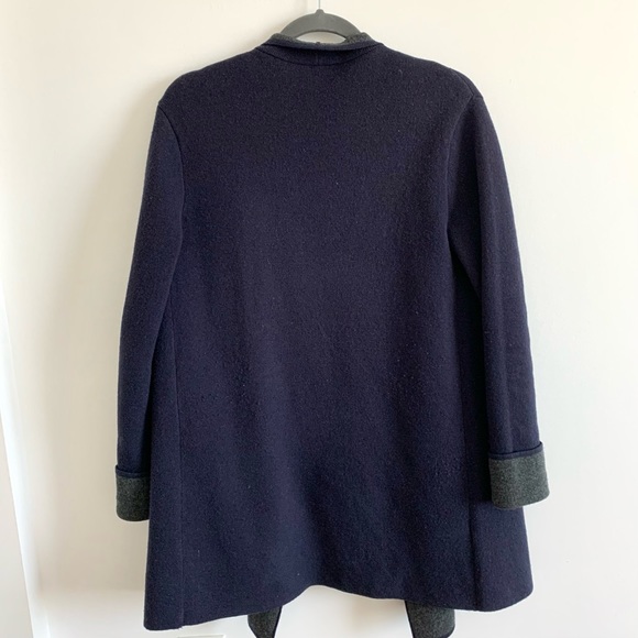 ANN TAYLOR Wool Cardigan Blue/Gray Size S - Picture 6 of 8